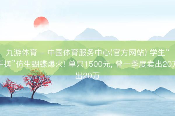 九游体育 - 中国体育服务中心(官方网站) 学生“手搓”仿生蝴蝶爆火! 单只1500元， 曾一季度卖出20万