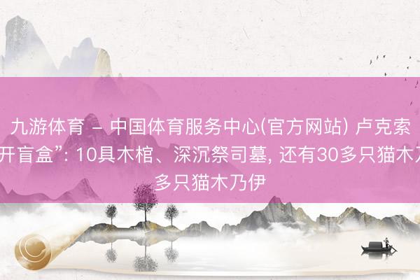 九游体育 - 中国体育服务中心(官方网站) 卢克索又“开盲盒”: 10具木棺、深沉祭司墓， 还有30多只猫木乃伊